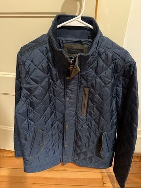 Men's Quilted Navy Jacket